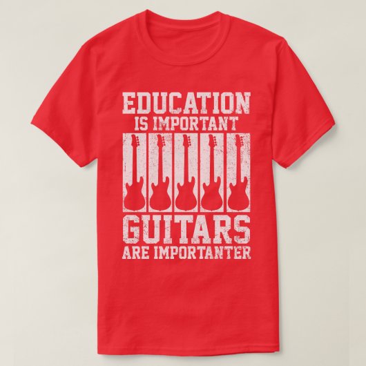 Gitarist Gitarist Speler T-shirt (Design voorkant)