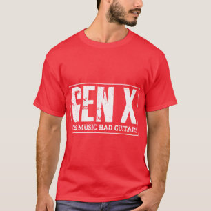 Gitarist Grappig Gen X Onze Muziek Had Gitaren cad T-shirt