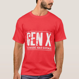 Gitarist Grappig Gen X Onze Muziek Had Gitaren cad T-shirt
