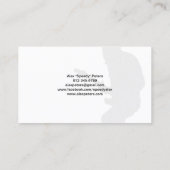 Gitarist Grunge Sinaasappel Silhouette Visitekaart Visitekaartje (Achterkant)