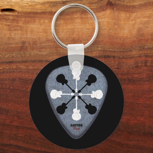 gitarist guitaar sleutelhanger (Voorkant)