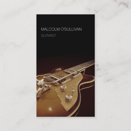 gitarist Guitar Player Visitekaartje (Voorkant)
