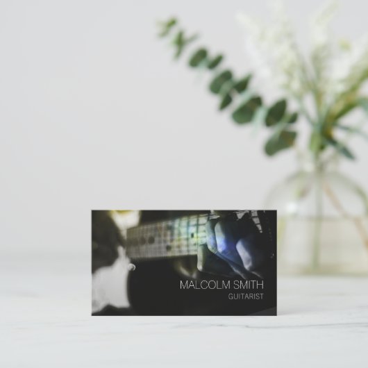 gitarist Guitar Player Visitekaartje (Staand voorkant)