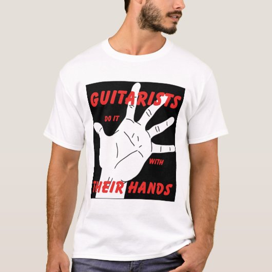 gitarist_handen t-shirt (Voorkant)