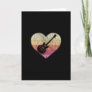 Gitarist Houdt van het Spelen van Bluesgitaar Kaart