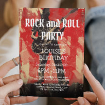 Gitarist Illustratie Rock And Roll Feest