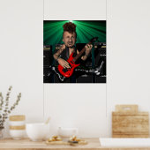 Gitarist in Flight Poster (Keuken)