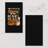 gitarist Joke Funny Music Visitekaartje (Voorkant / Achterkant)