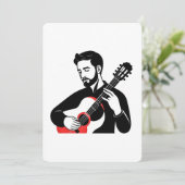 Gitarist Kaart (Staand voorkant)