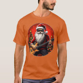 Gitarist Kerstman familie T-shirt (Voorkant)