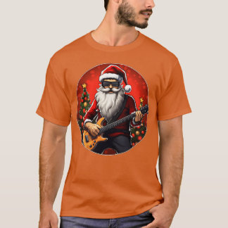 Gitarist Kerstman familie T-shirt