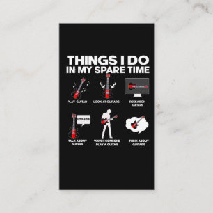 gitarist Music Lover Musicus Visitekaartje