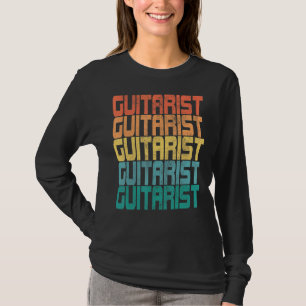 gitarist Musicus Guitar Player Retro Col. T-shirt