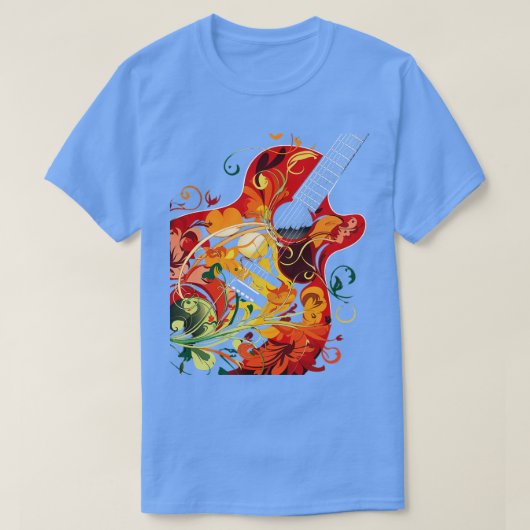 Gitarist muziek spelen Life Funny T-shirt (Design voorkant)