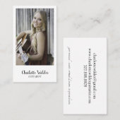 Gitarist Muzikant Leraar Custom Foto Visitekaartje (Voorkant / Achterkant)
