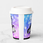 gitarist of musicus Birthday Paper Cups HAMbWG Papieren Bekers (Links)