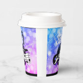 gitarist of musicus Birthday Paper Cups HAMbWG Papieren Bekers (Rechts)