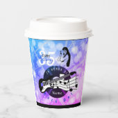 gitarist of musicus Birthday Paper Cups HAMbWG Papieren Bekers (Voorkant)
