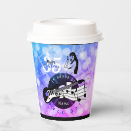 gitarist of musicus Birthday Paper Cups HAMbWG Papieren Bekers