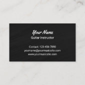 Gitarist Peach Roos Design Guitar Instructor Visitekaartje (Achterkant)