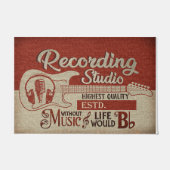  gitarist Recording Studio Rug Deurmat (Voorkant)