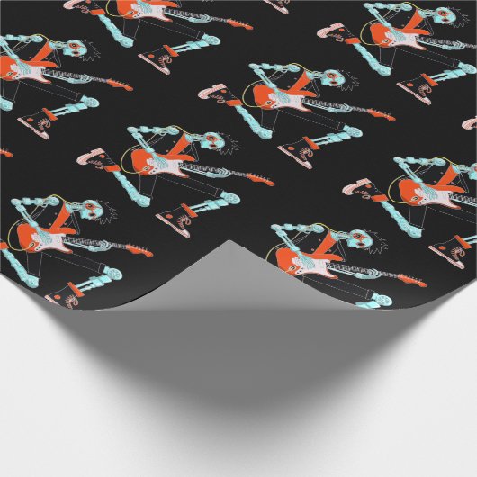 Gitarist Robot Cadeaupapier (Hoek)