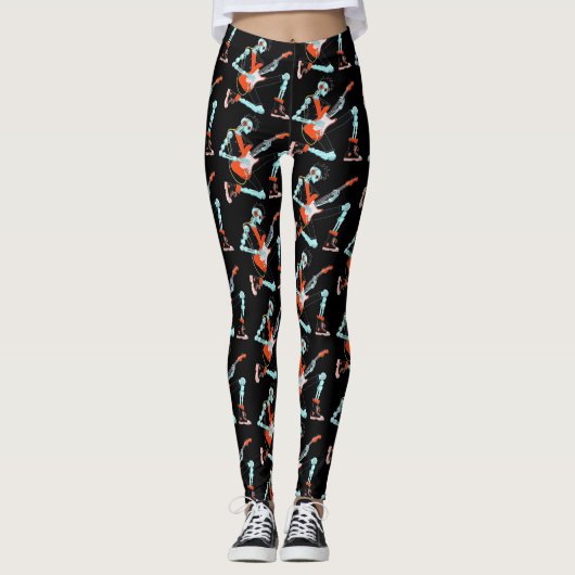 Gitarist Robot Leggings (Voorkant)