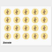 Gitarist. Ronde Sticker (Vel)