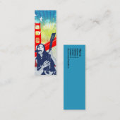 gitarist - Skinny Card Mini Visitekaartje (Voorkant / Achterkant)