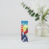 gitarist - Skinny Card Mini Visitekaartje (Staand voorkant)