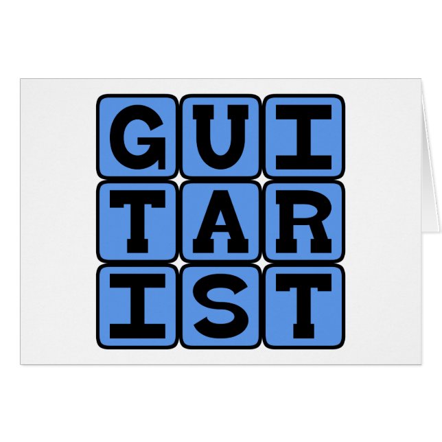 Gitarist, Snaarinstrumentalist (Voorkant Horizontaal)
