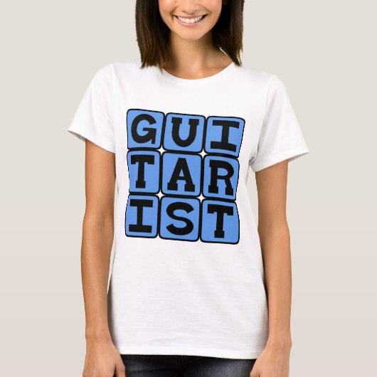 Gitarist, Snaarinstrumentalist T-shirt (Voorkant)