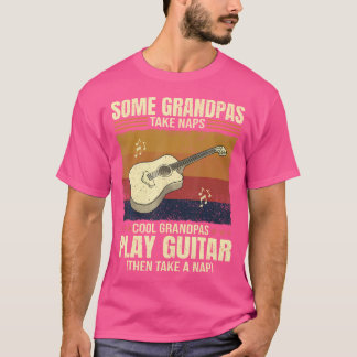 Gitarist Sommige opa's nemen dutjes Cool Grandpas  T-shirt