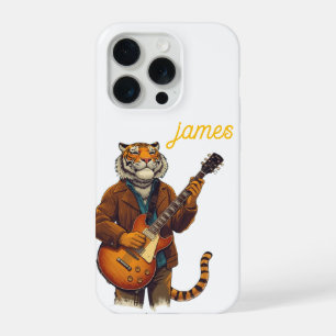 gitarist tijger iPhone 15 pro case