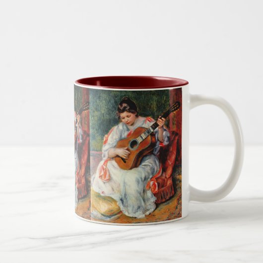 gitarist tweekleurige koffiemok (Rechts)