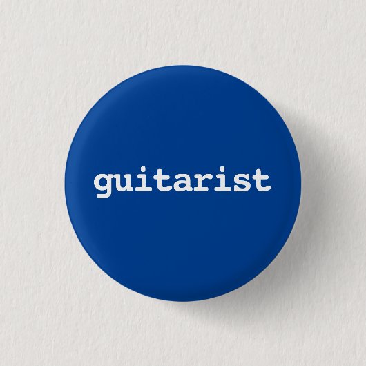 gitarist typografie Knop Ronde Button 3,2 Cm (Voorkant)