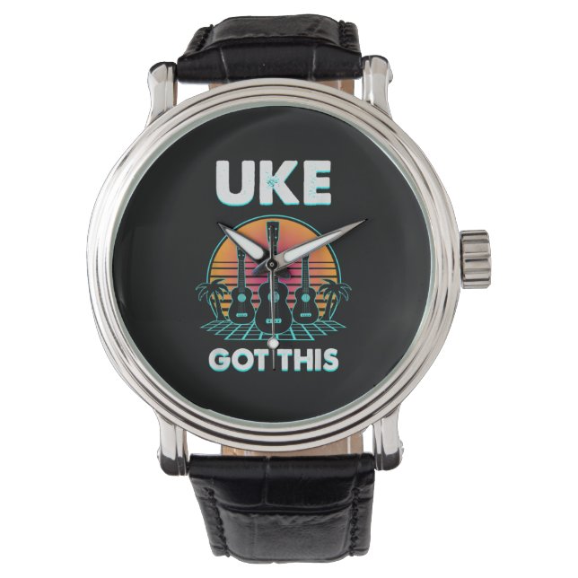 Gitarist Uke Is Jarig Horloge (Voorkant)