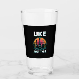 Gitarist Uke Is Verjaardag Glas