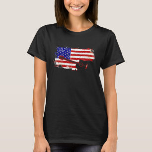  gitarist US American Flag 26 T-shirt