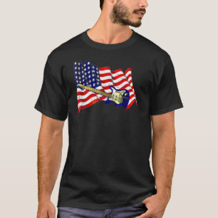 gitarist US American Flag 27 T-shirt