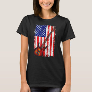 gitarist US American Flag 34 T-shirt