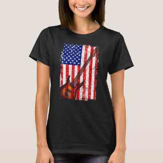 gitarist US American Flag 34 T-shirt