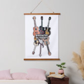 Gitarist van nature. hangend wandkleed (Slaapkamer)
