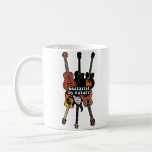 gitarist van natuur.retro  gitaren koffiemok