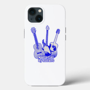 gitarist van natuur, retroblauwe gitaren Case-Mate iPhone case