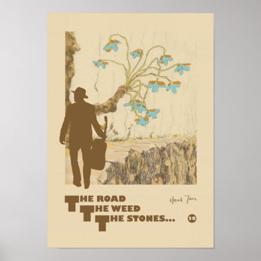 gitarist van posters (ontwerp nr. 28) (Voorkant)