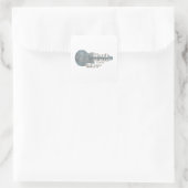 gitarist van Rubin & Floyd's Vierkante Sticker (Tas)