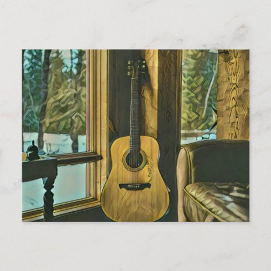 Gitarist verjaardagscadeau briefkaart (Voorkant)
