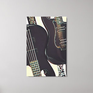 gitarist verjaardagscadeau canvas afdruk