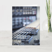 Gitarist verjaardagskaart kaart (Voorkant)